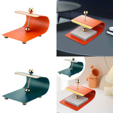 Maxbell Paper Napkin Holder Stainless Steel Memos Napkin Dispenser for Dinning Table brown red