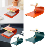 Maxbell Paper Napkin Holder Stainless Steel Memos Napkin Dispenser for Dinning Table brown red