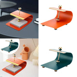 Maxbell Paper Napkin Holder Stainless Steel Memos Napkin Dispenser for Dinning Table brown red