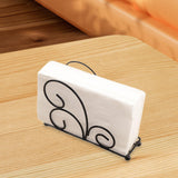 Maxbell Table Tissue Storage Holder Standing Napkin Dispenser for Cafe Party Kitchen Black