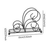 Maxbell Table Tissue Storage Holder Standing Napkin Dispenser for Cafe Party Kitchen Black