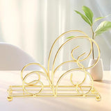 Maxbell Table Tissue Storage Holder Standing Napkin Dispenser for Cafe Party Kitchen Gold