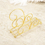 Maxbell Table Tissue Storage Holder Standing Napkin Dispenser for Cafe Party Kitchen Gold