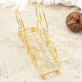 Maxbell Table Tissue Storage Holder Standing Napkin Dispenser for Cafe Party Kitchen Gold