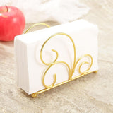 Maxbell Table Tissue Storage Holder Standing Napkin Dispenser for Cafe Party Kitchen Gold