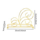 Maxbell Table Tissue Storage Holder Standing Napkin Dispenser for Cafe Party Kitchen Gold