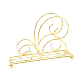 Maxbell Table Tissue Storage Holder Standing Napkin Dispenser for Cafe Party Kitchen Gold