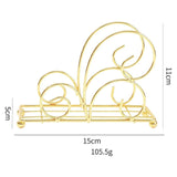 Maxbell Table Tissue Storage Holder Standing Napkin Dispenser for Cafe Party Kitchen Gold