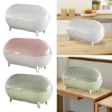 Maxbell Desktop Storage Box Clear Modern Jewelry Tray for Shelf Entrance Living Room white