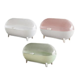 Maxbell Desktop Storage Box Clear Modern Jewelry Tray for Shelf Entrance Living Room white