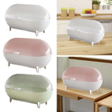 Maxbell Desktop Storage Box Clear Modern Jewelry Tray for Shelf Entrance Living Room white