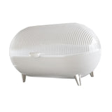 Maxbell Desktop Storage Box Clear Modern Jewelry Tray for Shelf Entrance Living Room white