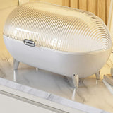 Maxbell Desktop Storage Box Clear Modern Jewelry Tray for Shelf Entrance Living Room white