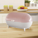 Maxbell Desktop Storage Box Clear Modern Jewelry Tray for Shelf Entrance Living Room pink