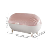 Maxbell Desktop Storage Box Clear Modern Jewelry Tray for Shelf Entrance Living Room pink