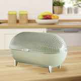 Maxbell Desktop Storage Box Clear Modern Jewelry Tray for Shelf Entrance Living Room green