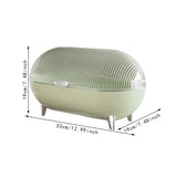 Maxbell Desktop Storage Box Clear Modern Jewelry Tray for Shelf Entrance Living Room green