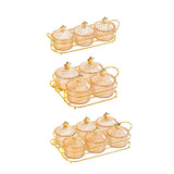 Maxbell Dried Fruit Tray Nut and Candy Serving Tray with Lid for Living Room 3 grids