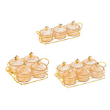 Maxbell Dried Fruit Tray Nut and Candy Serving Tray with Lid for Living Room 3 grids
