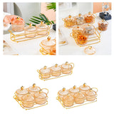 Maxbell Dried Fruit Tray Nut and Candy Serving Tray with Lid for Living Room 3 grids