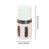 Maxbell 4 in 1 Travel Bottles Compact Travel Containers for Hair Conditioner Shampoo Round Pink