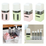 Maxbell 4 in 1 Travel Bottles Compact Travel Containers for Hair Conditioner Shampoo Round Pink