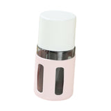 Maxbell 4 in 1 Travel Bottles Compact Travel Containers for Hair Conditioner Shampoo Round Pink
