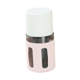 Maxbell 4 in 1 Travel Bottles Compact Travel Containers for Hair Conditioner Shampoo Round Pink