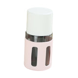 Maxbell 4 in 1 Travel Bottles Compact Travel Containers for Hair Conditioner Shampoo Round Pink