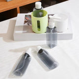 Maxbell 4 in 1 Travel Bottles Compact Travel Containers for Hair Conditioner Shampoo Round Green