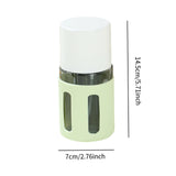 Maxbell 4 in 1 Travel Bottles Compact Travel Containers for Hair Conditioner Shampoo Round Green