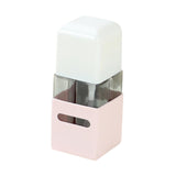 Maxbell 4 in 1 Travel Bottles Compact Travel Containers for Hair Conditioner Shampoo Square Pink