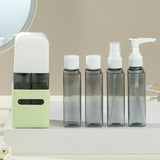 Maxbell 4 in 1 Travel Bottles Compact Travel Containers for Hair Conditioner Shampoo Square Green