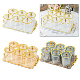 Maxbell Dry Fruit Tray with Lid Multipurpose Appetizer Tray for Party Holiday Snacks clear