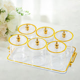 Maxbell Dry Fruit Tray with Lid Multipurpose Appetizer Tray for Party Holiday Snacks clear