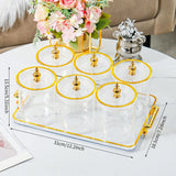 Maxbell Dry Fruit Tray with Lid Multipurpose Appetizer Tray for Party Holiday Snacks clear