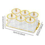 Maxbell Dry Fruit Tray with Lid Multipurpose Appetizer Tray for Party Holiday Snacks clear