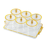 Maxbell Dry Fruit Tray with Lid Multipurpose Appetizer Tray for Party Holiday Snacks clear