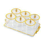 Maxbell Dry Fruit Tray with Lid Multipurpose Appetizer Tray for Party Holiday Snacks clear
