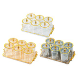 Maxbell Dry Fruit Tray with Lid Multipurpose Appetizer Tray for Party Holiday Snacks clear