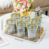 Maxbell Dry Fruit Tray with Lid Multipurpose Appetizer Tray for Party Holiday Snacks gray