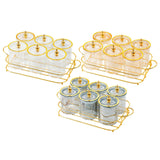 Maxbell Dried Fruit Snack Serving Plate Multipurpose for Living Room Fruit Seasoning Clear