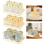 Maxbell Dried Fruit Snack Serving Plate Multipurpose for Living Room Fruit Seasoning Clear