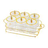 Maxbell Dried Fruit Snack Serving Plate Multipurpose for Living Room Fruit Seasoning Clear