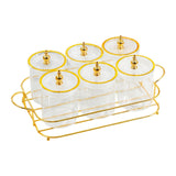 Maxbell Dried Fruit Snack Serving Plate Multipurpose for Living Room Fruit Seasoning Clear