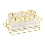 Maxbell Dried Fruit Snack Serving Plate Multipurpose for Living Room Fruit Seasoning Clear
