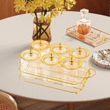 Maxbell Dried Fruit Snack Serving Plate Multipurpose for Living Room Fruit Seasoning Amber