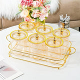Maxbell Dried Fruit Snack Serving Plate Multipurpose for Living Room Fruit Seasoning Amber