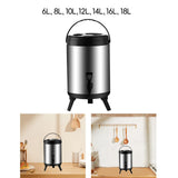 Maxbell Stainless Steel Insulated Barrel Hot Stock Pots for Tea Juice Hot Water 6L