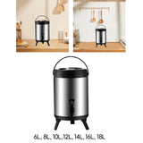 Maxbell Stainless Steel Insulated Barrel Hot Stock Pots for Tea Juice Hot Water 6L